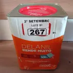 LOTE 267 - 01 LATA DE TINTA IQUINE DELANIL RENDE MUITO ACRÍLICO STANDARD INTERIORES/EXTERIORES NA COR VERDE LIMÃO 18L. (NO ESTADO) ATENÇÃO! FAZER A VISITAÇÃO ANTES DE ARREMATAR, NÃO SABEMOS SE FUNCIONA. LEILÃO NÃO TEM GARANTIA E NEM DEVOLUÇÃO, SUJEITO A POSSÍVEIS AVARIAS VISÍVEIS/OCULTAS E/OU AUSÊNCIA DE COMPONENTES.