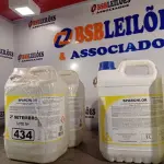 LOTE 434 - 20 LITROS DE DESINFETANTE HOSPITALAR PARA SUPERFÍCIES FIXAS E ARTIGOS NÃO CRÍTICOS. (NO ESTADO) ATENÇÃO! FAZER A VISITAÇÃO ANTES DE ARREMATAR, NÃO SABEMOS SE FUNCIONA. LEILÃO NÃO TEM GARANTIA E NEM DEVOLUÇÃO, SUJEITO A POSSÍVEIS AVARIAS VISÍVEIS/OCULTAS E/OU AUSÊNCIA DE COMPONENTES.