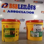 LOTE 522 - 01 BALDE DE SIKACRYL-203, SELANTE ACRÍLICO FLEXÍVEL 5KG E 01 BALDE DE SIKA TOP 107 CINZA, ARGAMASSA POLIMÉRICA IMPERMEABILIZANTE DE ALTO DESEMPENHO.  (NO ESTADO) ATENÇÃO! FAZER A VISITAÇÃO ANTES DE ARREMATAR, NÃO SABEMOS SE FUNCIONA. LEILÃO NÃO TEM GARANTIA E NEM DEVOLUÇÃO, SUJEITO A POSSÍVEIS AVARIAS VISÍVEIS/OCULTAS E/OU AUSÊNCIA DE COMPONENTES.