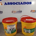LOTE 435 - 02 BALDES DE SIKACRYL-203, SELANTE ACRÍLICO FLEXÍVEL 5KG. (NO ESTADO) ATENÇÃO! FAZER A VISITAÇÃO ANTES DE ARREMATAR, NÃO SABEMOS SE FUNCIONA. LEILÃO NÃO TEM GARANTIA E NEM DEVOLUÇÃO, SUJEITO A POSSÍVEIS AVARIAS VISÍVEIS/OCULTAS E/OU AUSÊNCIA DE COMPONENTES.