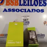 LOTE 587 - 01 SAMSUNG GALAXY TAB-E E 01 CARREGADOR MOTOROLA. (NO ESTADO) ATENÇÃO! FAZER A VISITAÇÃO ANTES DE ARREMATAR, NÃO SABEMOS SE FUNCIONA. LEILÃO NÃO TEM GARANTIA E NEM DEVOLUÇÃO, SUJEITO A POSSÍVEIS AVARIAS VISÍVEIS/OCULTAS E/OU AUSÊNCIA DE COMPONENTES.