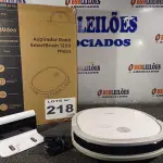 LOTE 218 - 01 - ASPIRADOR ROBÔ SMARTBRUSH 1200 MIDEA BRANCO BIVOLT (NO ESTADO, NÃO SABEMOS SE FUNCIONA. LEILÃO NÃO TEM GARANTIA E NEM DEVOLUÇÃO, SUJEITO A POSSÍVEIS AVARIAS VISÍVEIS/OCULTAS E/OU AUSÊNCIA DE COMPONENTES)