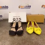 LOTE 035 - 02 – PARES DE CALÇADOS FEMININO Nº 37 (NO ESTADO, NÃO SABEMOS SE FUNCIONA. LEILÃO NÃO TEM GARANTIA E NEM DEVOLUÇÃO, SUJEITO A POSSÍVEIS AVARIAS VISÍVEIS/OCULTAS E/OU AUSÊNCIA DE COMPONENTES)