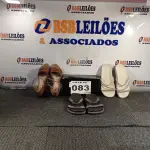 LOTE 083 - 03 – PARES DE CALÇADOS FEMININOS Nº 38 (NO ESTADO, NÃO SABEMOS SE FUNCIONA. LEILÃO NÃO TEM GARANTIA E NEM DEVOLUÇÃO, SUJEITO A POSSÍVEIS AVARIAS VISÍVEIS/OCULTAS E/OU AUSÊNCIA DE COMPONENTES)