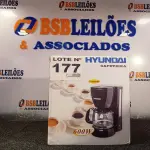 LOTE 177 - 01 - CAFETEIRA ELÉTRICA HYUNDAI P/ 12 XICARAS (NO ESTADO, NÃO SABEMOS SE FUNCIONA. LEILÃO NÃO TEM GARANTIA E NEM DEVOLUÇÃO, SUJEITO A POSSÍVEIS AVARIAS VISÍVEIS/OCULTAS E/OU AUSÊNCIA DE COMPONENTES)