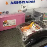 LOTE 181 - 03 – ITENS DOMÉSTICOS (NO ESTADO, NÃO SABEMOS SE FUNCIONA. LEILÃO NÃO TEM GARANTIA E NEM DEVOLUÇÃO, SUJEITO A POSSÍVEIS AVARIAS VISÍVEIS/OCULTAS E/OU AUSÊNCIA DE COMPONENTES)