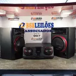 LOTE 007 - 01 - MINI SYSTEM PHILCO PHS1900BT PRETO COM BLUETOOTH 1900W DE POTÊNCIA - 127V/220V (NO ESTADO, NÃO SABEMOS SE FUNCIONA. LEILÃO NÃO TEM GARANTIA E NEM DEVOLUÇÃO, SUJEITO A POSSÍVEIS AVARIAS VISÍVEIS/OCULTAS E/OU AUSÊNCIA DE COMPONENTES)