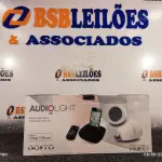 LOTE 110 - 01 - SISTEMA DE SOM E ILUMINAÇÃO SEM FIO (NO ESTADO, NÃO SABEMOS SE FUNCIONA. LEILÃO NÃO TEM GARANTIA E NEM DEVOLUÇÃO, SUJEITO A POSSÍVEIS AVARIAS VISÍVEIS/OCULTAS E/OU AUSÊNCIA DE COMPONENTES)