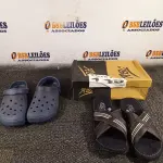LOTE 145 - 02 – PARES DE CALÇADOS MASCULINO Nº 39 (NO ESTADO, NÃO SABEMOS SE FUNCIONA. LEILÃO NÃO TEM GARANTIA E NEM DEVOLUÇÃO, SUJEITO A POSSÍVEIS AVARIAS VISÍVEIS/OCULTAS E/OU AUSÊNCIA DE COMPONENTES)