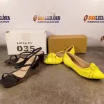 LOTE 035 - 02 – PARES DE CALÇADOS FEMININO Nº 37 (NO ESTADO, NÃO SABEMOS SE FUNCIONA. LEILÃO NÃO TEM GARANTIA E NEM DEVOLUÇÃO, SUJEITO A POSSÍVEIS AVARIAS VISÍVEIS/OCULTAS E/OU AUSÊNCIA DE COMPONENTES)