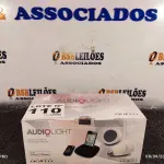 LOTE 110 - 01 - SISTEMA DE SOM E ILUMINAÇÃO SEM FIO (NO ESTADO, NÃO SABEMOS SE FUNCIONA. LEILÃO NÃO TEM GARANTIA E NEM DEVOLUÇÃO, SUJEITO A POSSÍVEIS AVARIAS VISÍVEIS/OCULTAS E/OU AUSÊNCIA DE COMPONENTES)