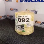 LOTE 092 - 01 - 220 METROS CORDA SISAL 8MM (NO ESTADO, NÃO SABEMOS SE FUNCIONA. LEILÃO NÃO TEM GARANTIA E NEM DEVOLUÇÃO, SUJEITO A POSSÍVEIS AVARIAS VISÍVEIS/OCULTAS E/OU AUSÊNCIA DE COMPONENTES)