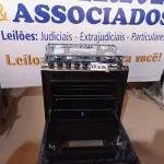 LOTE 026 - 01 - FOGÃO 5 BOCAS DECORATO G3 MUELLER BIVOLT PRETO (NO ESTADO, NÃO SABEMOS SE FUNCIONA. LEILÃO NÃO TEM GARANTIA E NEM DEVOLUÇÃO, SUJEITO A POSSÍVEIS AVARIAS VISÍVEIS/OCULTAS E/OU AUSÊNCIA DE COMPONENTES)