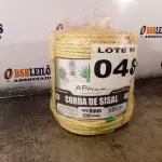 LOTE 048 - 01 - 220 METROS CORDA SISAL 8MM (NO ESTADO, NÃO SABEMOS SE FUNCIONA. LEILÃO NÃO TEM GARANTIA E NEM DEVOLUÇÃO, SUJEITO A POSSÍVEIS AVARIAS VISÍVEIS/OCULTAS E/OU AUSÊNCIA DE COMPONENTES)