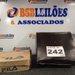 LOTE 242 - 02 – PARES DE CALÇADOS MASCULINOS Nº 42 (NO ESTADO, NÃO SABEMOS SE FUNCIONA. LEILÃO NÃO TEM GARANTIA E NEM DEVOLUÇÃO, SUJEITO A POSSÍVEIS AVARIAS VISÍVEIS/OCULTAS E/OU AUSÊNCIA DE COMPONENTES)
