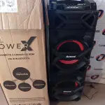 LOTE 169 - 01 - CAIXA AMPLIFICADA AMVOX ACA 1002 TROVÃO, BLUETOOTH, POTÊNCIA 1000W  (NO ESTADO, NÃO SABEMOS SE FUNCIONA. LEILÃO NÃO TEM GARANTIA E NEM DEVOLUÇÃO, SUJEITO A POSSÍVEIS AVARIAS VISÍVEIS/OCULTAS E/OU AUSÊNCIA DE COMPONENTES)