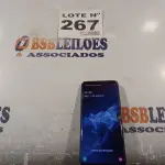 LOTE 267 - 01 – CELULAR SAMSUNG GALAXY S9 PLUS (NO ESTADO, NÃO SABEMOS SE FUNCIONA. LEILÃO NÃO TEM GARANTIA E NEM DEVOLUÇÃO, SUJEITO A POSSÍVEIS AVARIAS VISÍVEIS/OCULTAS E/OU AUSÊNCIA DE COMPONENTES)