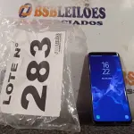 LOTE 283 - 01 – CELULAR SAMSUNG GALAXY S9 (NO ESTADO, NÃO SABEMOS SE FUNCIONA. LEILÃO NÃO TEM GARANTIA E NEM DEVOLUÇÃO, SUJEITO A POSSÍVEIS AVARIAS VISÍVEIS/OCULTAS E/OU AUSÊNCIA DE COMPONENTES)
