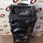 LOTE 169 - 01 - CAIXA AMPLIFICADA AMVOX ACA 1002 TROVÃO, BLUETOOTH, POTÊNCIA 1000W  (NO ESTADO, NÃO SABEMOS SE FUNCIONA. LEILÃO NÃO TEM GARANTIA E NEM DEVOLUÇÃO, SUJEITO A POSSÍVEIS AVARIAS VISÍVEIS/OCULTAS E/OU AUSÊNCIA DE COMPONENTES)