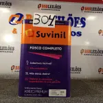 LOTE 304 - 01 LATA DE TINTA SUVINIL FOSCO SEM CHEIRO COMPLETO EXTERIOR/INTERIOR  18 LITROS NA COR FOSCO BRANCO NEVE (NO ESTADO, NÃO SABEMOS SE FUNCIONA. LEILÃO NÃO TEM GARANTIA E NEM DEVOLUÇÃO, SUJEITO A POSSÍVEIS AVARIAS VISÍVEIS/OCULTAS E/OU AUSÊNCIA DE COMPONENTES)