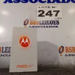 LOTE 247 - 01 - CELULAR MOTOROLA MOTO E6S 64GB 4G TELA 6.1 4GB RAM (NO ESTADO, NÃO SABEMOS SE FUNCIONA. LEILÃO NÃO TEM GARANTIA E NEM DEVOLUÇÃO, SUJEITO A POSSÍVEIS AVARIAS VISÍVEIS/OCULTAS E/OU AUSÊNCIA DE COMPONENTES)