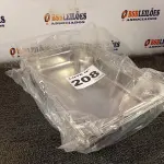 LOTE 208 - 02 - CUBAS TRAMONTINA AÇO INOX COM ALÇAS MÓVEIS (NO ESTADO, NÃO SABEMOS SE FUNCIONA. LEILÃO NÃO TEM GARANTIA E NEM DEVOLUÇÃO, SUJEITO A POSSÍVEIS AVARIAS VISÍVEIS/OCULTAS E/OU AUSÊNCIA DE COMPONENTES)