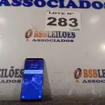 LOTE 283 - 01 – CELULAR SAMSUNG GALAXY S9 (NO ESTADO, NÃO SABEMOS SE FUNCIONA. LEILÃO NÃO TEM GARANTIA E NEM DEVOLUÇÃO, SUJEITO A POSSÍVEIS AVARIAS VISÍVEIS/OCULTAS E/OU AUSÊNCIA DE COMPONENTES)