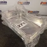 LOTE 275 - 03 - CUBAS TRAMONTINA AÇO INOX COM ALÇAS MÓVEIS (NO ESTADO, NÃO SABEMOS SE FUNCIONA. LEILÃO NÃO TEM GARANTIA E NEM DEVOLUÇÃO, SUJEITO A POSSÍVEIS AVARIAS VISÍVEIS/OCULTAS E/OU AUSÊNCIA DE COMPONENTES)