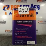LOTE 292 - 01 LATA DE TINTA SUVINIL FOSCO SEM CHEIRO COMPLETO EXTERIOR/INTERIOR  18 LITROS NA COR FOSCO BRANCO NEVE (NO ESTADO, NÃO SABEMOS SE FUNCIONA. LEILÃO NÃO TEM GARANTIA E NEM DEVOLUÇÃO, SUJEITO A POSSÍVEIS AVARIAS VISÍVEIS/OCULTAS E/OU AUSÊNCIA DE COMPONENTES)