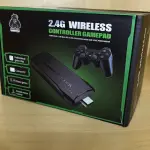 LOTE 027 - 01 VIDEOGAME STICKER COM 2 CONTROLES E CENTENAS DE JOGOS EMBUTIDOS(NO ESTADO)