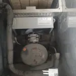 LOTE 420 - BALCÃO EXPOSITOR REFRIGERADO EM INOX FUNCIONANDO (NO ESTADO)
