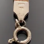 LOTE 305 - PULSEIRA PRATA 925,  COM BANHO DE OURO ROSÉ E AMARELO, MEDINDO 19 CM, (NO ESTADO)