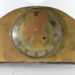LOTE 282 - ANTIGO RELÓGIO DE MESA EM MADEIRA DE DUAS CORDAS , PRECISA DE REPAROS. 23 CM X 49 CM (NO ESTADO)