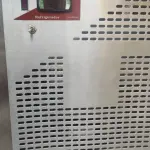 LOTE 420 - BALCÃO EXPOSITOR REFRIGERADO EM INOX FUNCIONANDO (NO ESTADO)