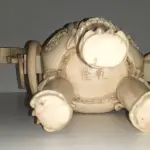 LOTE 261 - ARTE ORIENTAL - ESCULTURA DRAGÃO FEITO EM OSSO  PEÇA MUITO RARA DE ANOS 50, 30 CM ALTURA 30 DE COMPRIMENTO (NO ESTADO)