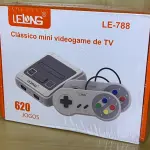 LOTE 012 - 01 VIDEOGAME CLÁSSICO COM 620 JOGOS EMBUTIDOS (NO ESTADO)
