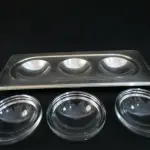 LOTE 210 - PETISQUEIRA EM METAL ESPESSURADO A PRATA, 40CM (NO ESTADO)