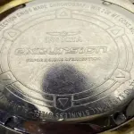 LOTE 247 - RELÓGIO INVICTA RESERVE CHRONOGRAPH ORIGINAL EM AÇO DOURADO. FUNCIONANDO NO MOMENTO SEM GARANTIA FUTURAS (NO ESTADO)