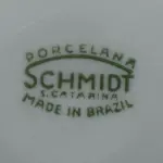 LOTE 298 - JOGO DE JANTAR SCHMIDT,SANTA CATARINA - PARTE DE UM APARELHO DE JANTAR DE PORCELANA BRASILEIRA, COM 43 PEÇAS. (NO ESTADO)