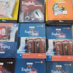 LOTE 593 - LOTE COM DIVERSOS CURSOS DE LÍNGUAS INGLÊS FRANCÊS (NO ESTADO)
