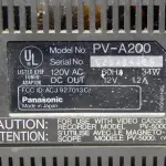 LOTE 465 - ANTIGO VÍDEO CASSETE VHS PORTÁTIL PANASONIC OMNIVISION, MODELO TV-5000, 127V, (NO ESTADO)