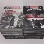LOTE 592 - COLEÇÃO 70 ª ANIVERSÁRIO DA SEGUNDA GUERRA MUNDIAL COMPLETA COM LIVROS E DVDS (NO ESTADO)