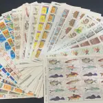 LOTE 620 - LOTE COM COLEÇÕES DE SELOS SÃO 62 CARTELAS COMPLETAS COM SELOS EM ÓTIMOS ESTADO (NO ESTADO)