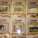 LOTE 586 - CURSO DE DESENHO E PINTURA - 12 VOLUMES - COMPLETO (NO ESTADO)