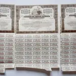 LOTE 597 - APÓLICES E DOCUMENTOS AO PORTADOR - 6 ITENS (NO ESTADO)