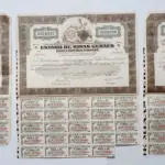 LOTE 597 - APÓLICES E DOCUMENTOS AO PORTADOR - 6 ITENS (NO ESTADO)