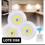 LOTE 098 - 01 KIT DE LUMINÁRIAS LED COM CONTROLE REMOTO (NO ESTADO)