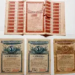 LOTE 596 - APÓLICE REPÚBLICA DOS ESTADOS UNIDOS DO BRASIL Nº 105095 C(NO ESTADO) RIO DE JANEIRO - POSSUI CUPONS BENS CONSERVADO E SUL AMÉRICA CAPITALIZAÇÃO - TÍTULO AO PORTADOR CR$ 5.000,00 (NO ESTADO)