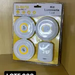 LOTE 098 - 01 KIT DE LUMINÁRIAS LED COM CONTROLE REMOTO (NO ESTADO)