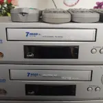LOTE 440 - LOTE COM 4 VÍDEOS CASSETES 7 CABEÇAS FUNCIONANDO PERFEITAMENTE (NO ESTADO)